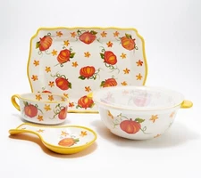 Temp-tations 4-Pc Entertaining Essentials Set, PUMPKIN PATCH H229512