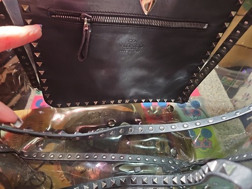 Valentino Garavani Small Rockstud Tote Bag Clear - Picture 8 of 12