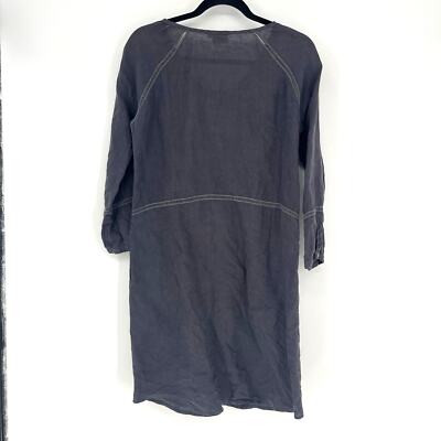 Hartford Alternative Classics 1979 Linen Button Front Dress Size 1