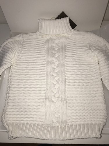 Authentic Gucci Children's Viscose Rib Turtleneck Sweater White Size 5 - Picture 3 of 11