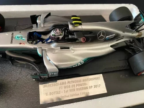 Minichamps 1:18 F1 MERCEDES W08 EQ POWER+ Bottas GP 2017 110 pcs LIMITED EDITION - Immagine 2 di 4