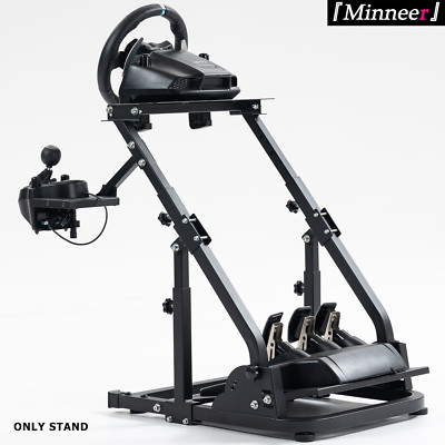Minneer Racing Steering Wheel Stand with Reinforced Parts Fit Logitech G920 G29