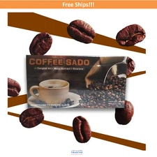 New 1 Box (20 Sachets) Coffee Sado Men Power Growth Boost Stamina Strong Energy