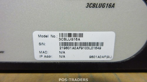 3Com 3CBLUG16A Baseline 2816 16-Port RJ-45 Gigabit Network Switch INCL RACK EARS - Afbeelding 2 van 4
