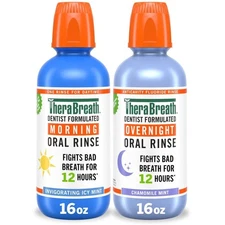 and Mouthwash Bundle Daily Oral Rinse Morning and Night Fresh Breath Care