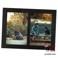 , 4x6 Double Picture Frame, Display Two 4x6 Photos   2 Openings 4x6 Black