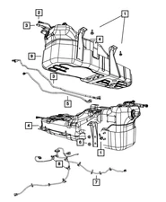 Genuine Mopar Fuel Tank Skid Plate Bracket 52125213AC