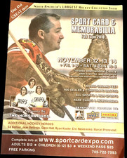 Sport Card & Memorabilia Fall Expo program 2010, Glenn Hall, Hanson Brothers