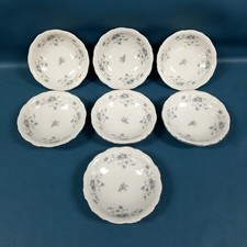 Set of 7 Johann Haviland Bavaria Germany Blue Garland 5" Dessert Bowls