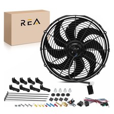 Electric Radiator Fan Assembly 16 Inch Kit Cooling Fan Shroud Included Motor