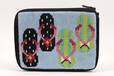 Alice Peterson Coin Purse Needlepoint Kit - SZ172 Flip Flops