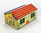 Vintage J. Chein Tin-Lithographed Service Station Toy – Late-1930s