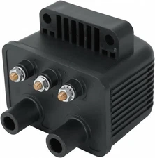 ​​Single Fire Ignition Coil 53-434 for Harley 3 Ohm Fits Twin Cam Evo Softail