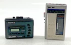Vintage Aiwa & Sony Walkman/Cassette Players W/Radio Lot Of 2 (See Description)