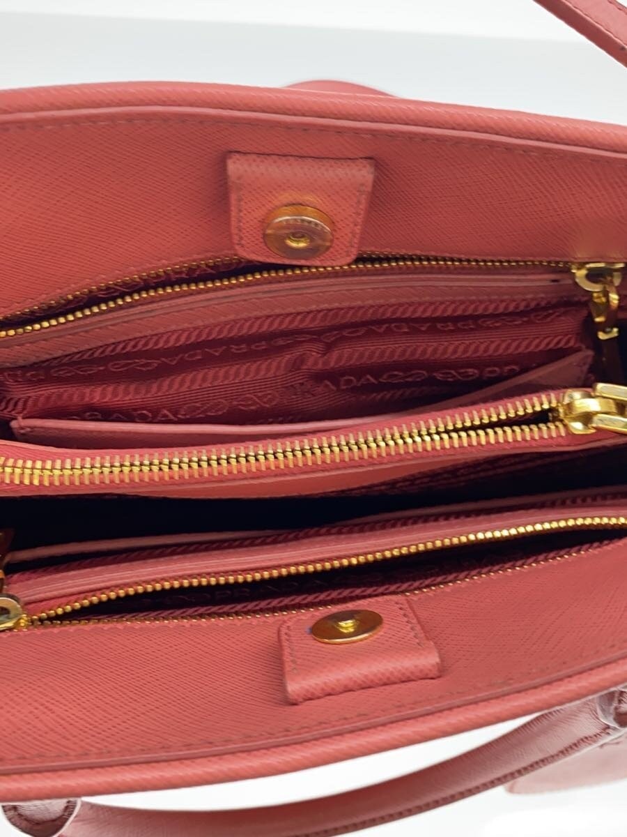 PRADA Handbag Leather PNK Solid BN2567 Scratches on Hardware thumbnail 6