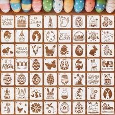 Easter Stencils 56 Pack Holiday Painting DIY Craft Wall Decor