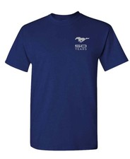 Cobra Mustang 50 Years Ford Cotton Unisex T-shirt Cobra Mustang 50 Years Ford Cotton Unisex T-shirt