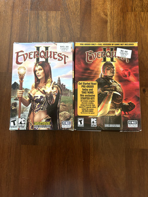 EverQuest II DVD-ROM (PC, 2004) with map