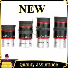 For Astro Telescope 1.25" 68-Deg Ultra Wide Angle 6mm/9mm/15mm/20mm Eyepiece