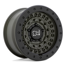 17x8.5 Black Rhino Barricade Olive Dabe Green Wheel 6x5.5 0mm