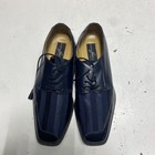 Giorgio Brutini Private Collection Navy Blue Fabric Leather Square Toe Size 11M — photo 5