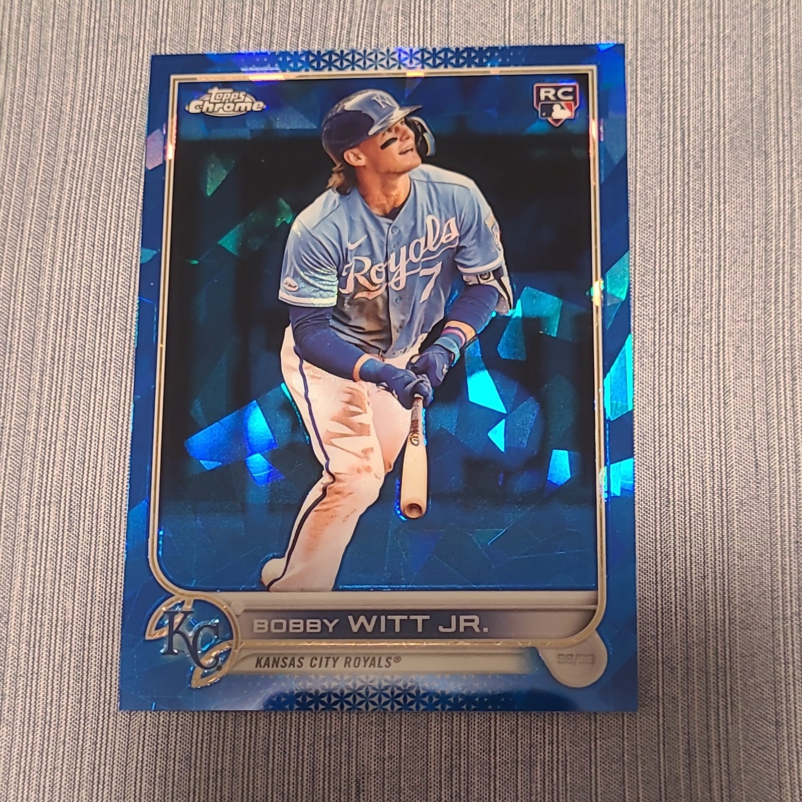 BOBBY WITT JR  2022 Topps Chrome Update SAPPHIRE Rookie #US100 Royals RC.  ⚾️🔥