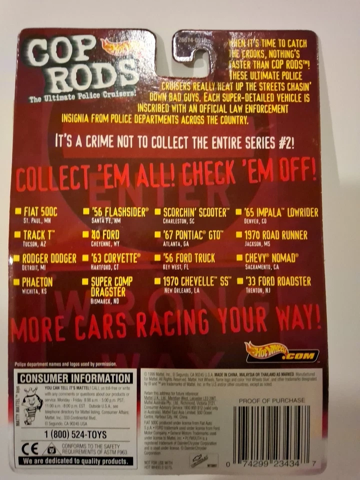 Pontiac GTO 67 Hot Wheels Cop Rods Atlanta Ga Police 🔥a8 Foto 2 de 4