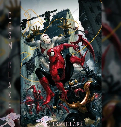 AMAZING SPIDERMAN VENOM DEATH SPIRAL #1 CLAYTON CRAIN MEGACON VIRGIN PRE 4/3☪