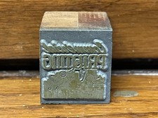 Vintage Letterpress Printing Wood Block - "Commercial Printing"