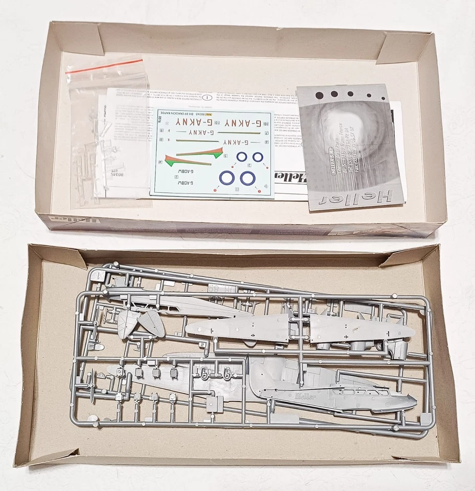 Heller DH 89 Dragon Rapide. Raro. Completo, scala 1/72 - Immagine 2 di 3