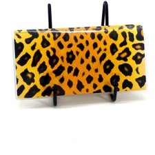 New Checkbook Cover Wallet Vinyl Check Register Protector - Leopard Print