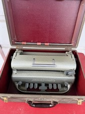 VINTAGE PERKINS BRAILLER TYPEWRITER 1950s–60s W/ CASE APH BLIND SCHOOL UNTESTED thumbnail