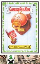 2022 Topps Garbage Pail Kids: Book Worms #88a Off-The-Wall Paul Booger Green