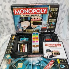 Hasbro Monopoly Ultimate Banking Electronic Family Board Game Complete 