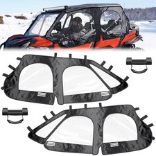 Soft Upper Doors Compatible with Polaris RZR XP, Upper Windows Fit with Side