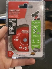 DIABLO 3 in. Diamond Blade Masonry Continuous Turbo Rim Cut-Off, DMADC0300