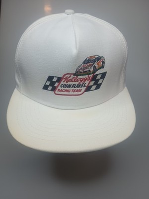 Vtg 1984 Kellogg's Corn Flakes Racing Team Snapback Hat Snapback Trucker Cap - A