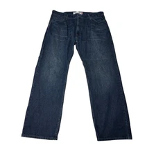 Levi's 569 Loose Straight Dark Wash Denim Jeans Mens 38x32