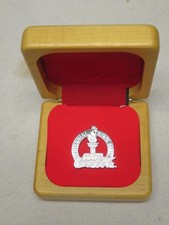 1996 Atlanta Coca Cola Olympic Centennial Pin Balfour Sterling Wood Case /5000
