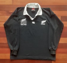New Zealand All Blacks Rugby Shirt 1992 Centenary Canterbury Jersey Large