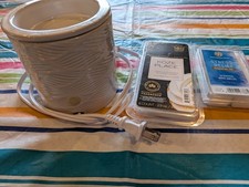 White Ceramic Plug-In Electric Wax Warmer Deo...