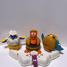 Lot of 4 Vintage McDonald's Changeables Robot Food Transformers 1987-1990