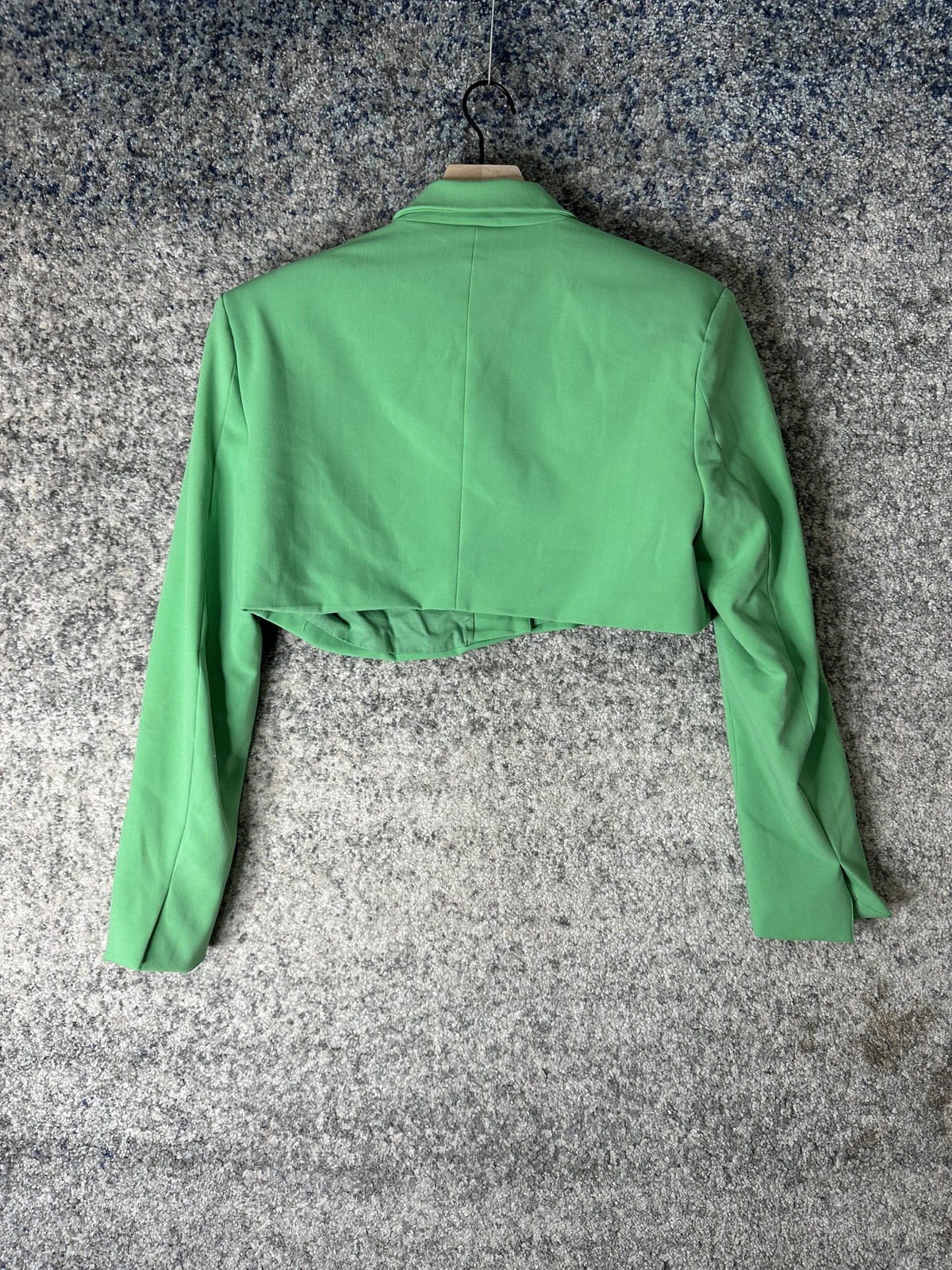 Danielle Bernstein Jacket Womens Medium Green Cro… - image 7