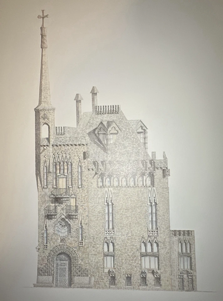 Antoni Gaudi 1985 Spanish Architect Booklet Barcelona Gothic Modernist Style - Image 3 of 4