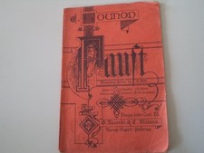 ANTICO LIBRETTO OPERA FAUST CARLO GOUNOD - ED. RICORDI - ANNI '20