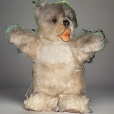 Steiff Minky Zotty Vintage 11 Inch Jointed Plush Bear Ear Button But No Tags