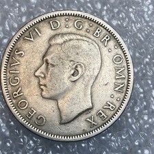 💚 UNITED KINGDOM COIN 1950 HALF CROWN KING GEORGE VI TWO AND HALF SHILLINGS