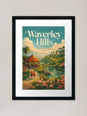 Waverley Hills Scenic View Over Col gerahmtes Wandbild Poster Leinwanddruck Bild
