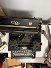 Royal Antique Typewriter Black Vintage Collectible Classic Office Desk Decor thumbnail