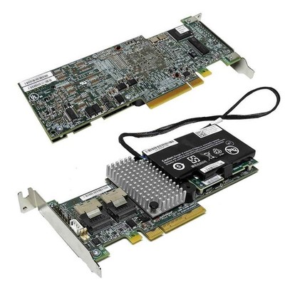Dell LSI MR 9260-8i 8-Port 6 Gb PCIe x8 RAID Controller L3-25121-74B +BBU +Kabel